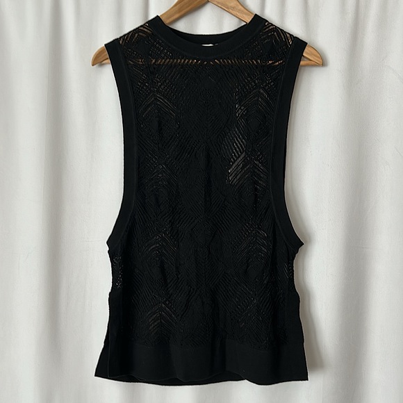 IRO Tops - IRO NWT Chic Black Vigil Knit Vest Shirt Top **Size XS** 🌺🌺